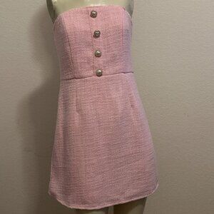 NWT! Valentine! Pink Francesca's Lindsey Strapless Mini Dress, Sz: M #11
